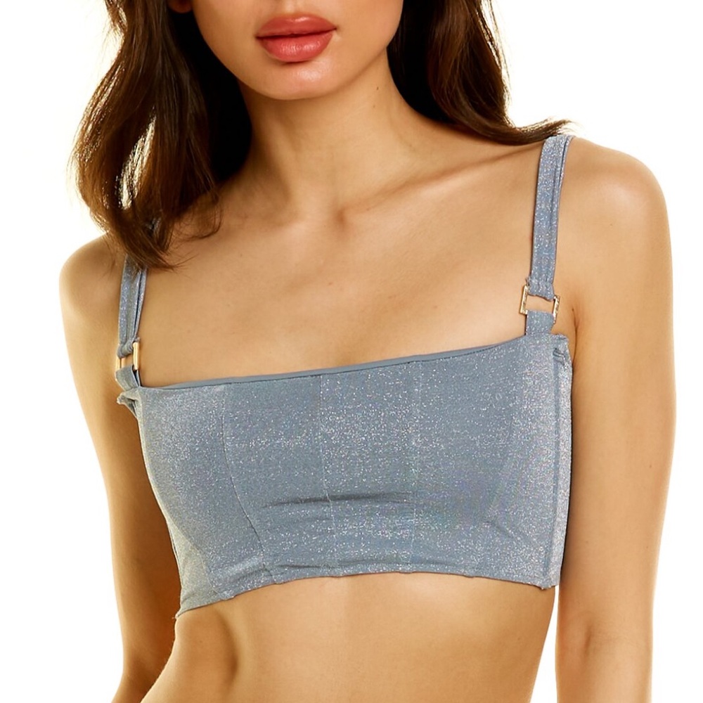 Shimmering Blue Bikini Set